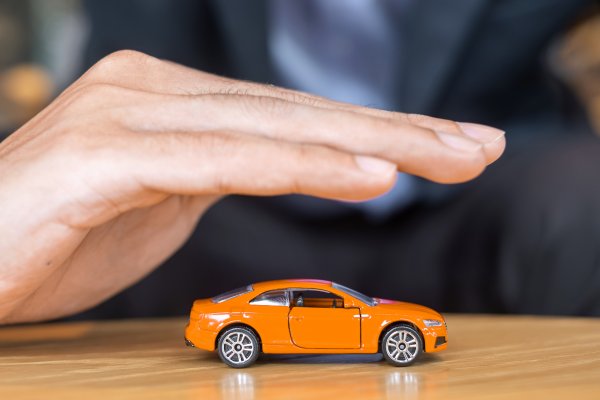 Hand protecting toy car